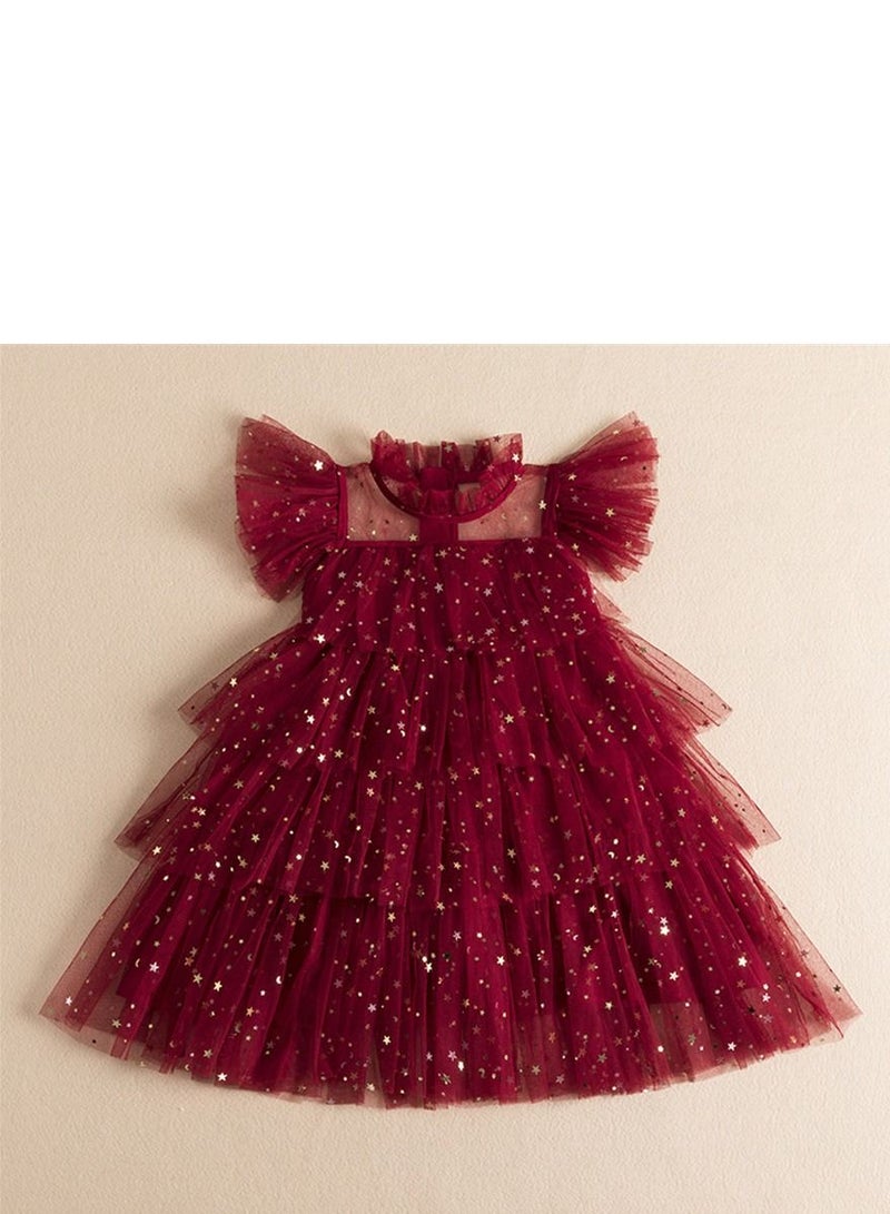 فستان بناتي أنيق للحفلات من الدانتيل - فساتين الأميرة للأطفال - Image 2