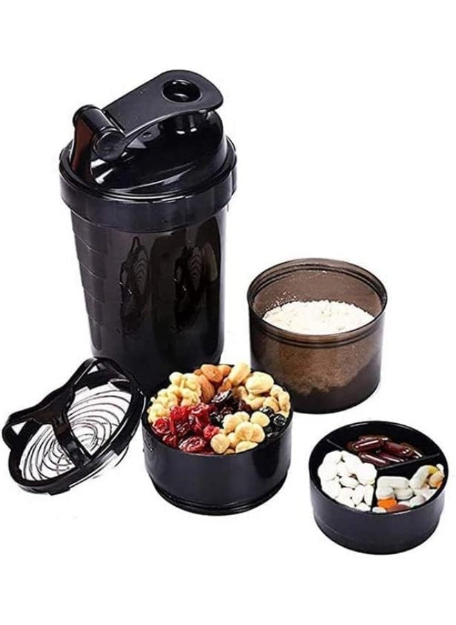 SPIDER Protein Shaker Bottle with Non Slip 3 Layer Twist Off - Purple, 500 ml  - Image 4
