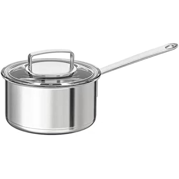 Digital Shoppy 365 Saucepan With Lid Stainless SteelGlass 2 L 21 Qt - Image 1
