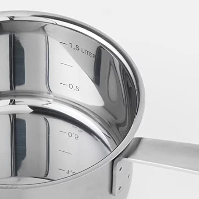 Digital Shoppy 365 Saucepan With Lid Stainless SteelGlass 2 L 21 Qt - Image 3