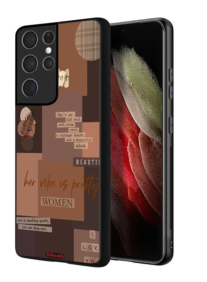Tolwak Samsung Galaxy S21 Ultra 5G Protective Case Cover Adventurer Women - Image 1