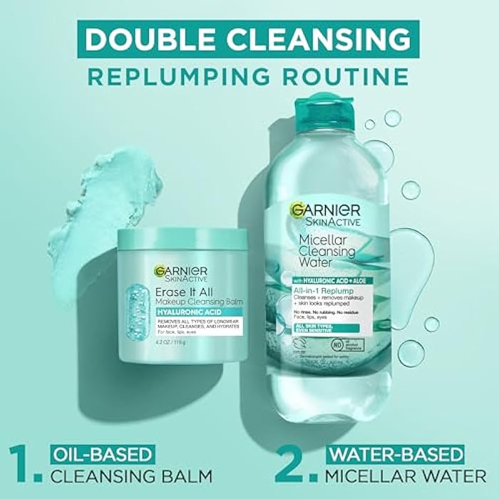 Garnier Erase It All Makeup Cleansing Balm with Hyaluronic Acid, Replumping Facial Cleanser and Makeup Remover, 4.2 Oz - Image 4