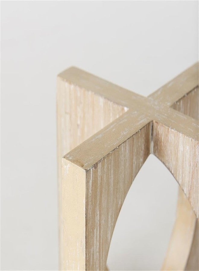 Pemberly Row Small Decorative Object, 5.7Lx5.7Wx5.7H, Solid Wood, Light Brown Finish, Compact and Durable Design, Coastal Home Accent Piece for Tropical or Warm Interior Decor - Image 5