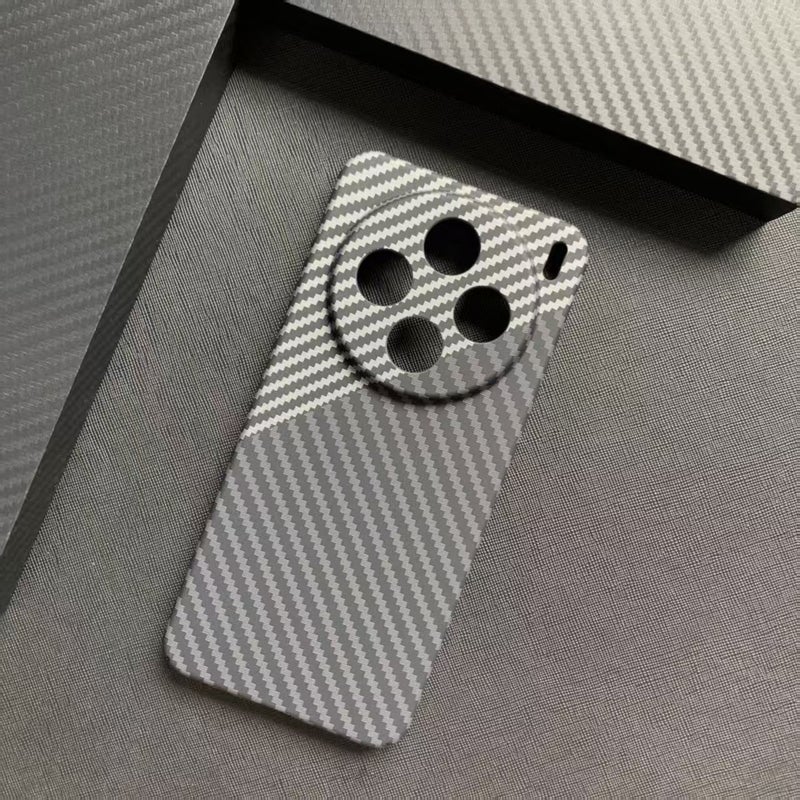 Carbon Fiber Pattern Phone Case for vivo X200 Pro Mini X200S X100 Ultra, Anti-Slip Shockproof Cover - Image 1