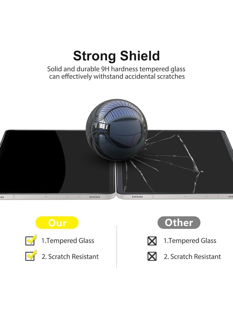 【2 Pack】 Screen Protector for Galaxy Tab S10 FE 2025/S9 FE 2023 10.9 inch, Tempered Glass Compatible Pen, 9H Hardness Scratch Resistant - Image 3
