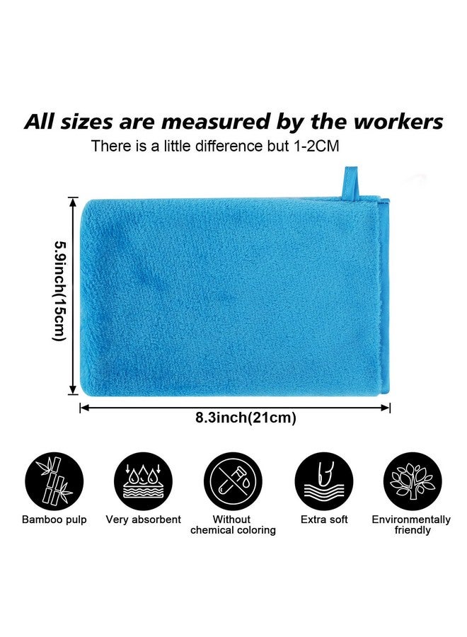 Phogary 10 Pack Washcloths Facial Mitts Soft Flannel & Terry Cloth Face Wash Gloves Reusable Makeup Remover 6X8 Inch European Style Skin Care Bath Spa Cloths - Image 2