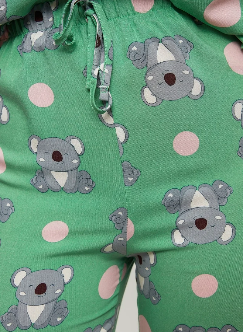 trendyol Printed Pyjama Set