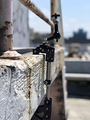 Brinno ACC1000P Camera Clamp Plus - Large, Industrial, Heavy-Duty Camera Mounting Kit with Magic Arm and Extension Poles - Adjust to Any Surfaces, 360° Rotating Tripod - Universal ¼” Female Thread - Image 4