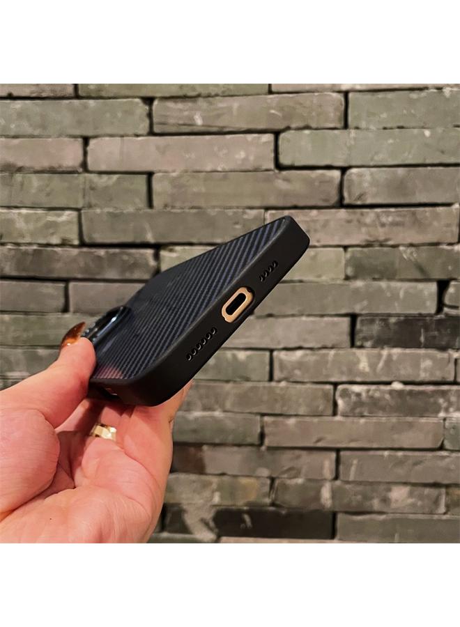 اس-توب جراب هاتف مغناطيسي من ألياف الكربون MagSafe لهاتف iPhone 15 Pro - Image 5