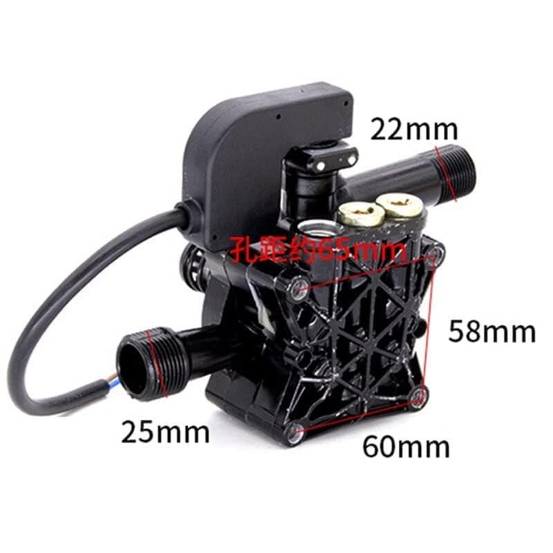 VIPARTH Pressure Washer Pump Head Assembly Set with Auto-Cut Off Switch | Free Brass Inlet Filter | Universal Compatibility | Heavy Duty Head || Black - Image 4