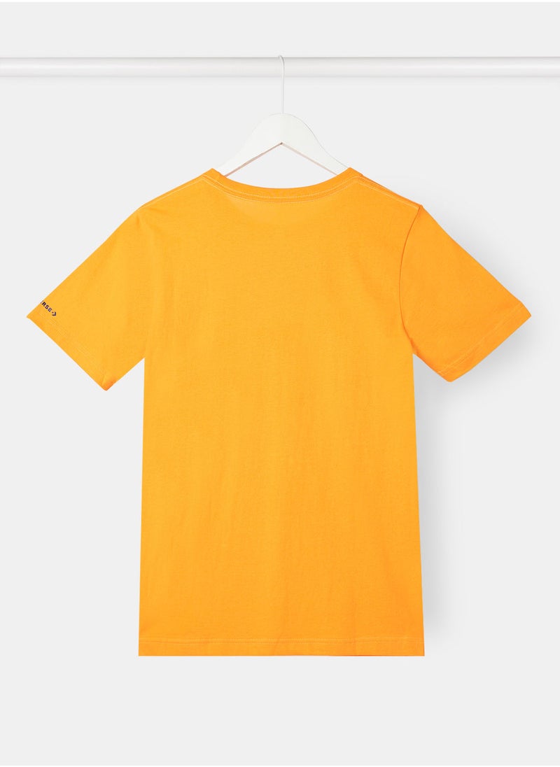 CONVERSE - Boys Chuck Patch Check T-Shirt - Image 1