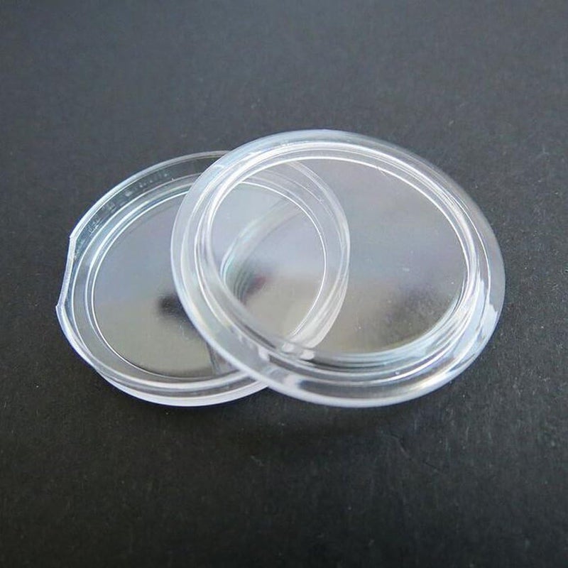 klarako Pack of 400 Coin Holder 21mm Capsules Round Clear Container Box - Image 5