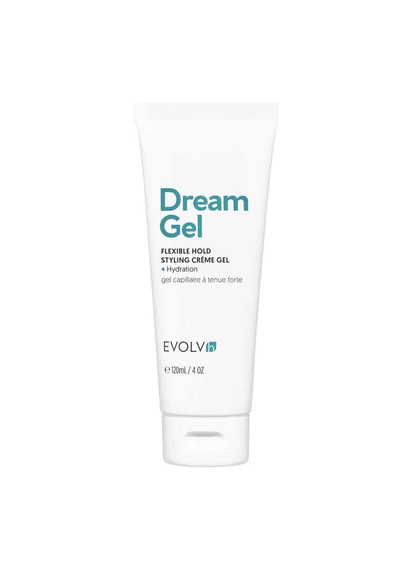 EVOLVh EVOLVh  DreamGel Flexible Hold Styling Creme Gel  Hydration  Vegan NonToxic Clean Hair Care 4 fl oz  120 mL PACKAGING MAY VARY 