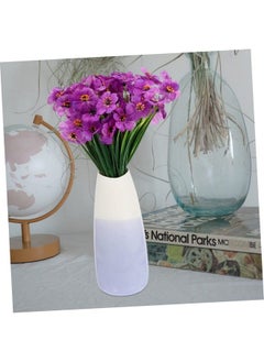 FOMIYES 1 Set 4Pcs Decorative Artificial Flowers Fake Artificial Greenery Stem Fake African Violets Artificial Flowers For Outdoors Wedding Decor Wedding Table Decor Home Decor Fake Flower  - Image 4