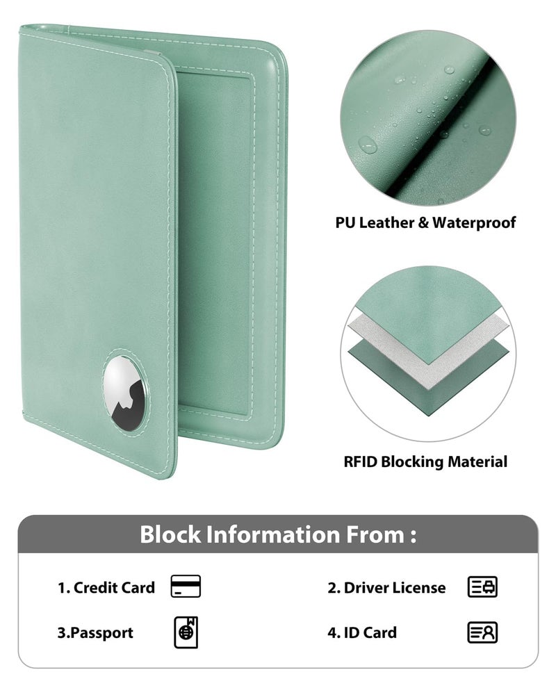 حامل جواز سفر مزود بحماية RFID - أسود - Image 5
