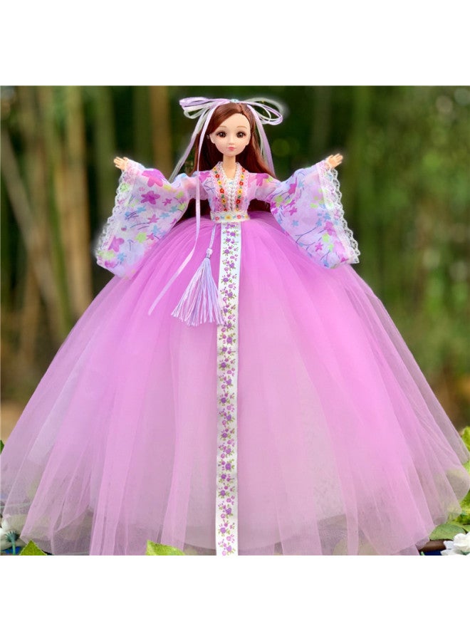 Large Douluo Mainland Small Dance Zhu Zhu Zhu Innocent Aloes Children's Girl Toy Doll Princess Manufacturers Wholesale-Color:Purple - Image 1