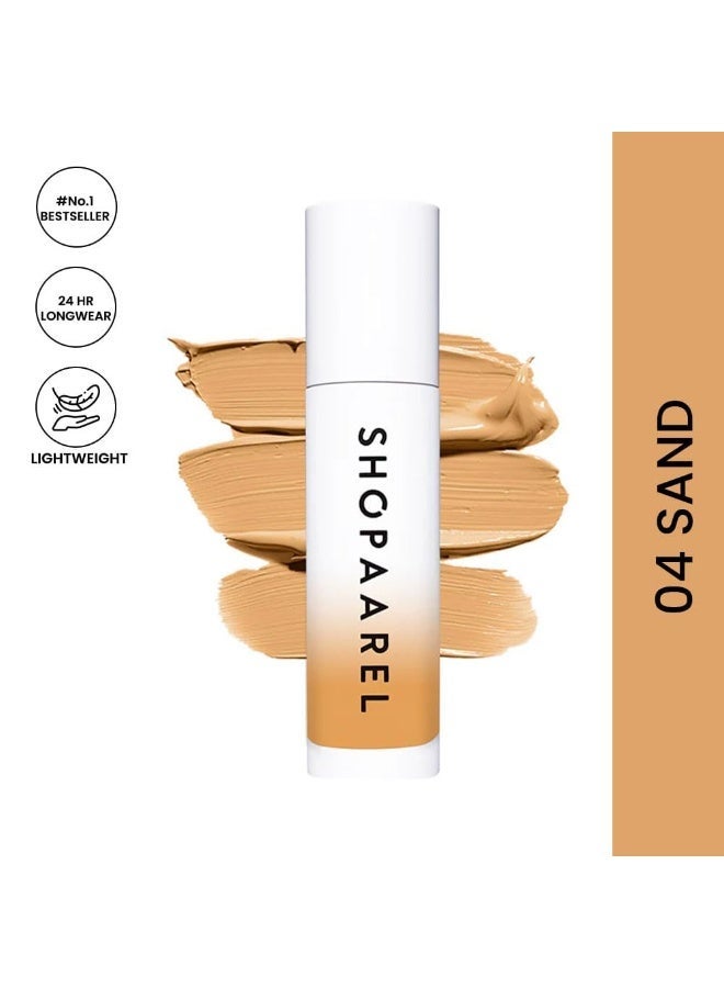Shopaarel Full Coverage Blendable Semi Matte Miracle Skin Foundation Cream for All Skin Type (SMSF_04_Sand.) - Image 2