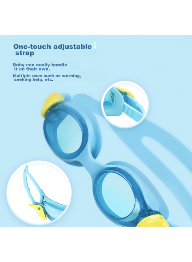 View Children's Swimming Goggles For Boys And Girls, Large Frame Anti-fog Professional Training Waterproof Swimming Gl 730jasa Am - Image 3
