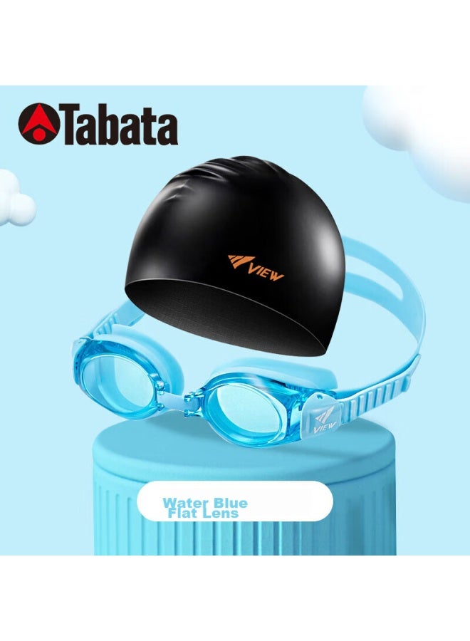 View Children's Swimming Goggles For Boys And Girls, Large Frame Anti-fog Professional Training Waterproof Swimming Gl 730jasa Am - Image 1