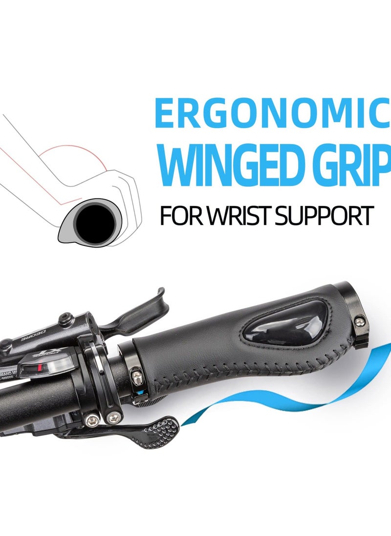 Y&D - Bike Grips, Ergonomics Design Soft Gel Handle Bicycle Grips Double Aluminum Clamp Lock on Specialized Replacement for Mtb Bmx Mountain Bar - Image 1