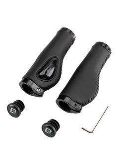 Bike Grips, Ergonomics Design Soft Gel Handle Bicycle Grips Double Aluminum Clamp Lock on Specialized Replacement for Mtb Bmx Mountain Bar