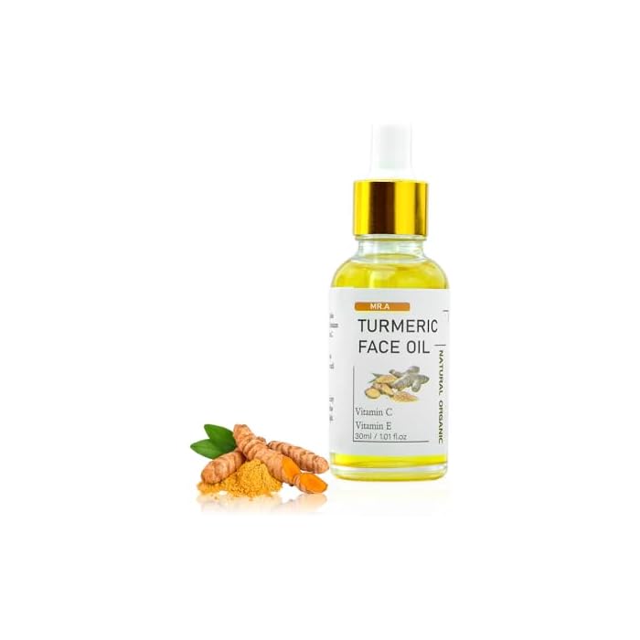 MR.A Turmeric Oil, Turmeric Face oil with Vitamin C for Face Body, Ginger Moisturizer Great for Cleanses Skin, Moisturize & Soothing skin, Tumeric Face Oil for All Skin Type