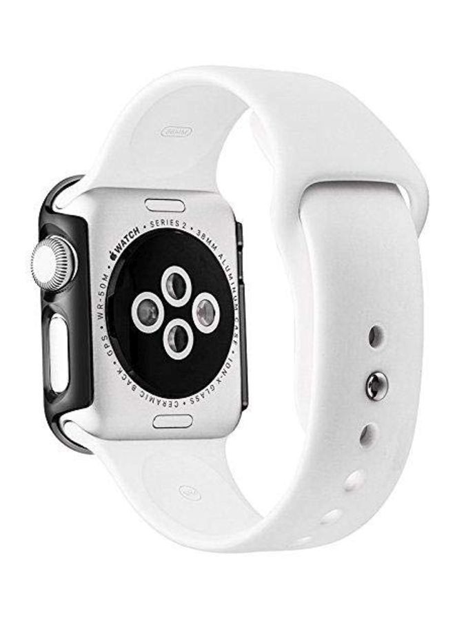 NIBEMINENT Electroplated Case Cover For Apple Watch Series 1 Black - Image 4