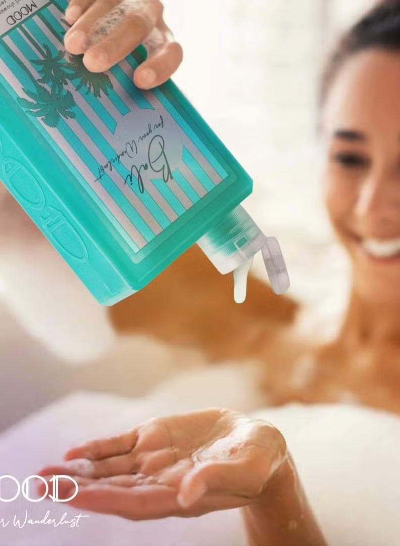 موود مود شاور جل استحمام بالي  750 جرام + لوفه متعدده الالوان - Image 5