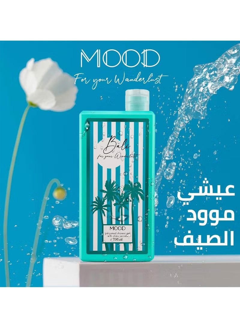 موود مود شاور جل استحمام بالي  750 جرام + لوفه متعدده الالوان - Image 3