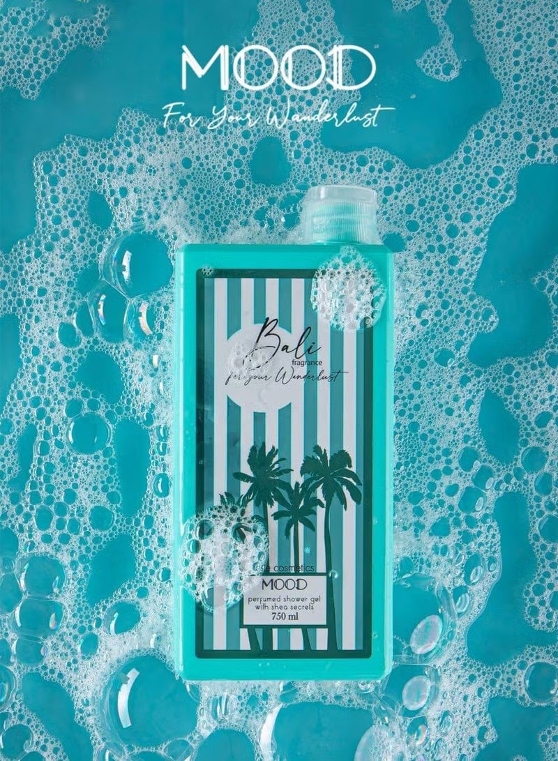 موود مود شاور جل استحمام بالي  750 جرام + لوفه متعدده الالوان - Image 4