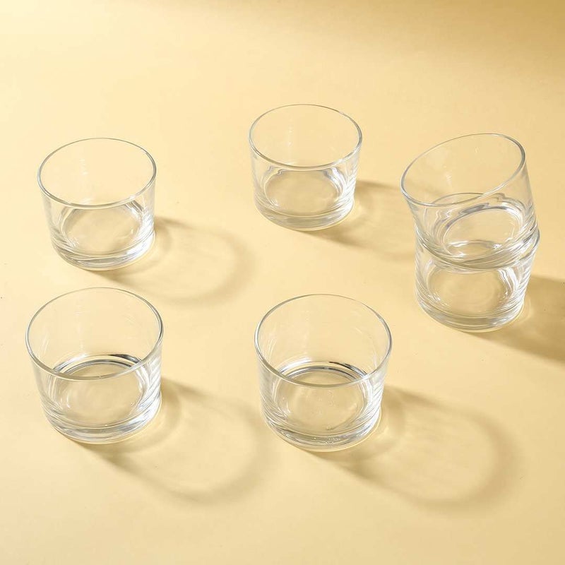 UNIGLASS Grande Dessert Glass Lead Free 210ml Transparent Set of 6 - Image 2