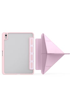 Terra iPad Terra 10.9 Air 4/5 / 2021/2022 Cover with Smart Pen Holder Slim Smart Cover with Stand 2 in 1 Pink/Clear  - Image 2