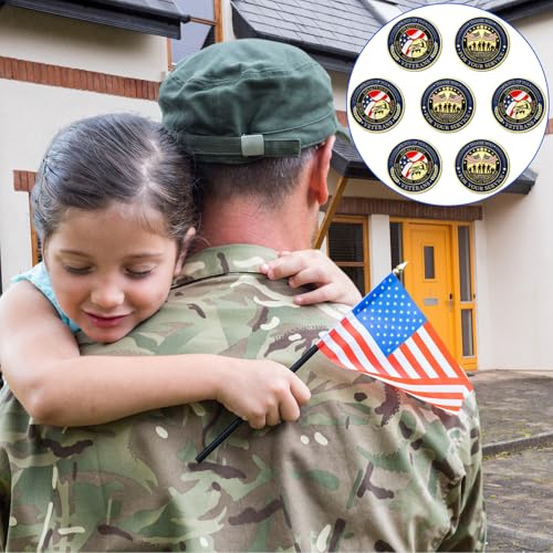 Loetere 80 Pcs Military Challenge Coins Thank You for Your Service Veterans Appreciation Gift Coins Army Retirement Gifts for Men Veterans Day Presents Military Favors(Classic) - Image 5