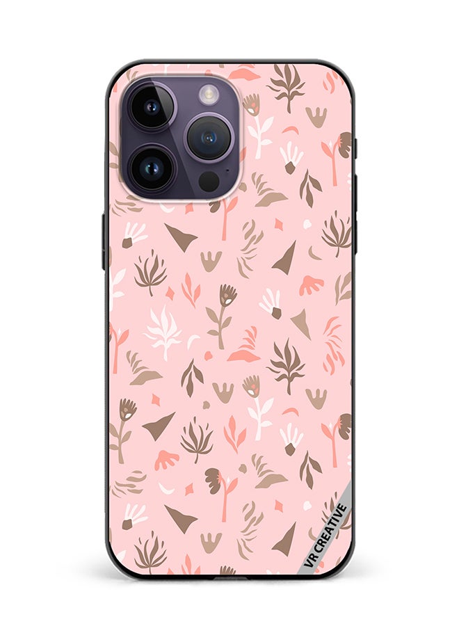 VR CREATIVE Protective Case Cover For Apple iPhone 15 Pro Flower Seamless Pattern In Beautiful Abstract Style Design Multicolour - Image 1