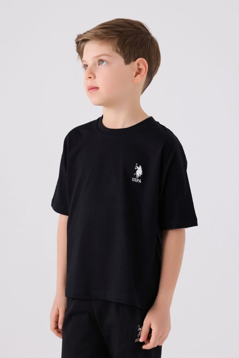 U.S. Polo Assn. Boys Black Bermuda Set  - Image 2
