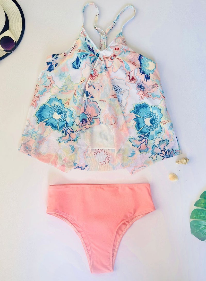 Loquat 2 Piece Boxer Swimsuit Beach Bikini  - Image 1