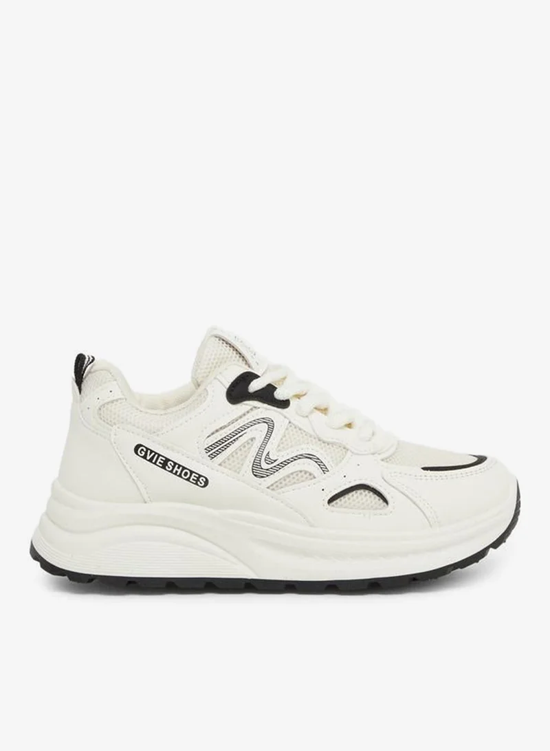 Styli Active Chunky Sole Lace Up Sneakers