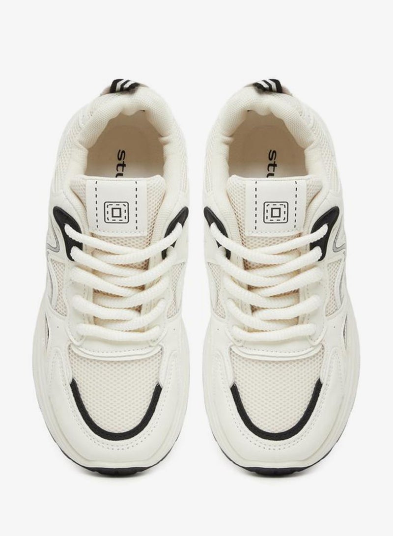 Styli Active Chunky Sole Lace Up Sneakers - Image 5