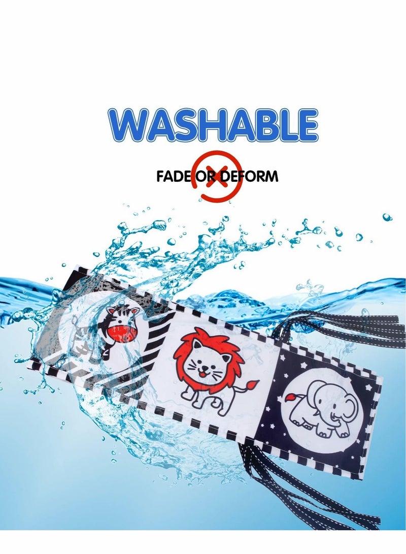 Excefore Baby Toys 0-6 Months, Black and White High Contrast Sensory, Three-Dimensional Can Be Bitten Tear Not Rotten Paper 0-3 Years Old Newborn - Image 2