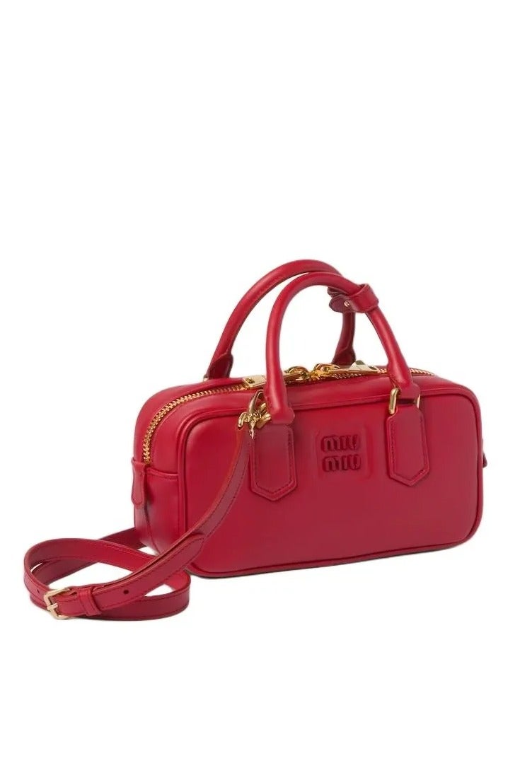 Miu Miu MIU Arcadie Leather Crossbody Hobo Handbag Women Camera With Top Handle  - Image 2