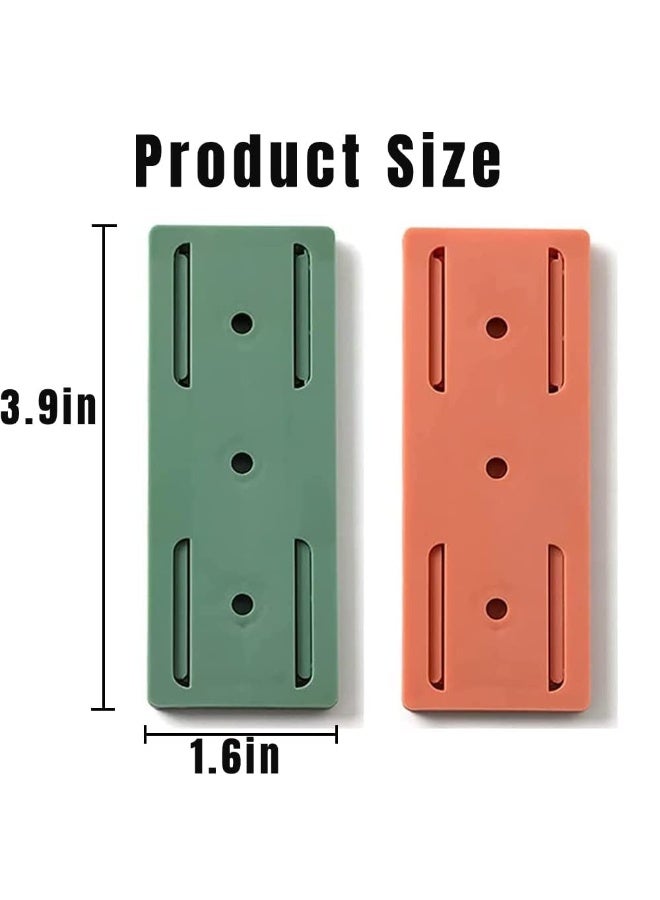 4 Pack Self-Adhesive Power Strip Holder, No-Drill Wall Mount Socket Organizer, Extension Block Holder for Home, Kitchen, and Office - Image 2