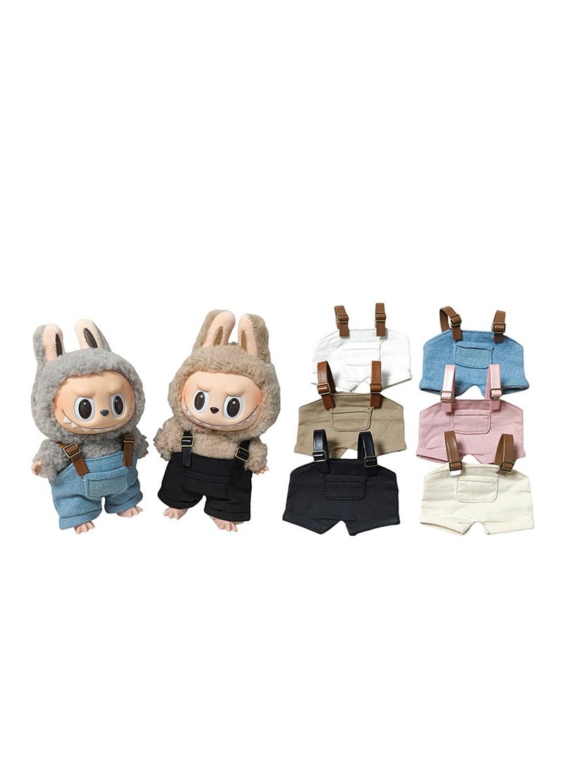 Labobu Clothes Overalls Labobu Keychain Accessories Cute Doll Clothes Fashion Jumpsuit 15/17cm Labobu 1st, 2nd and 3rd Generation Universal (Doll Not Included)  - Image 1