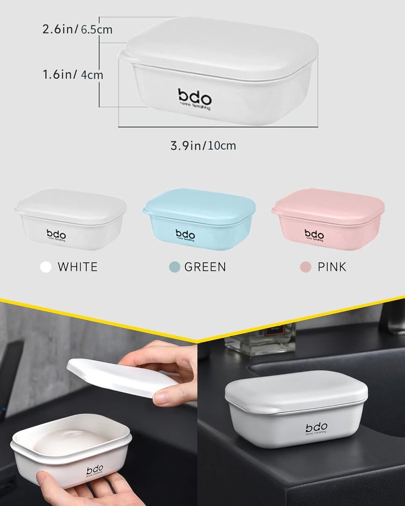 Doter Travel Soap Case, Leakproof Soap Container with Lid, Portable Bar Soap Holder for Traveling, Soap Dishes for Bathroom, Shower, Gym, School, Camping, Vacation, Outdoor - Image 5