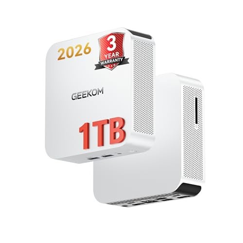 GEEKOM A5 Pro 2026 Efficient Mini PC with AMD Ryzen5 7530U|16GB RAM(Up to 96GB)＆1TB NVMe SSD|Windows 11 Pro|4 Displays Ports|8K Video Editing |Wi-Fi 6|3-Year Warranty|Mini Computer for Office＆Home - Image 1