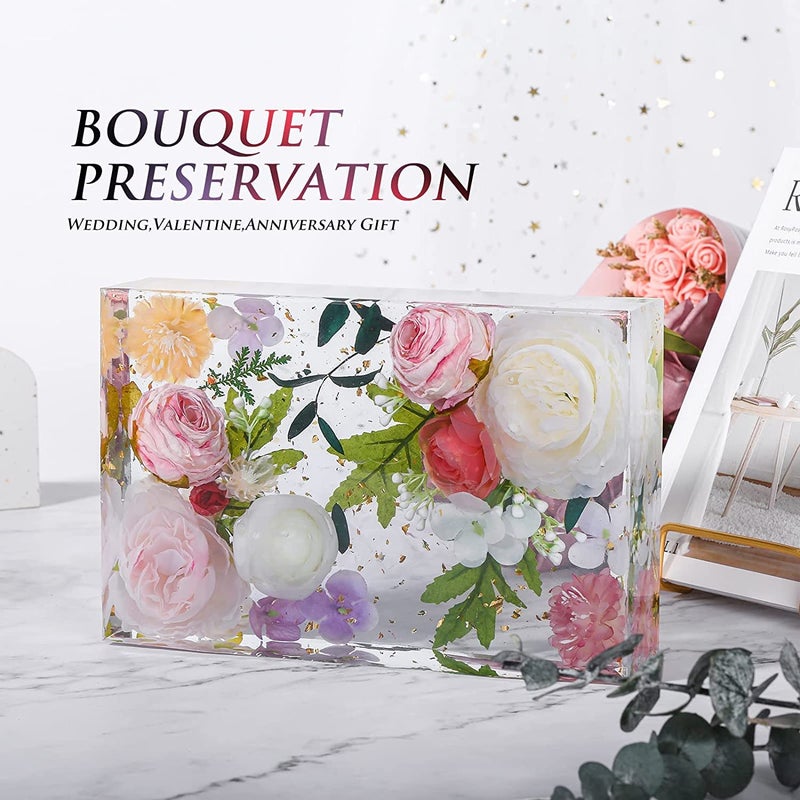 ARTOOL Rectangle Deep Casting Mould Resin Art Mold Decorative DIY Flower Preservative Silicone Mold Epoxy UVResin Art Mould 6.6x9.9 Inch 2.1 Inch Depth Set of 1 - Image 5