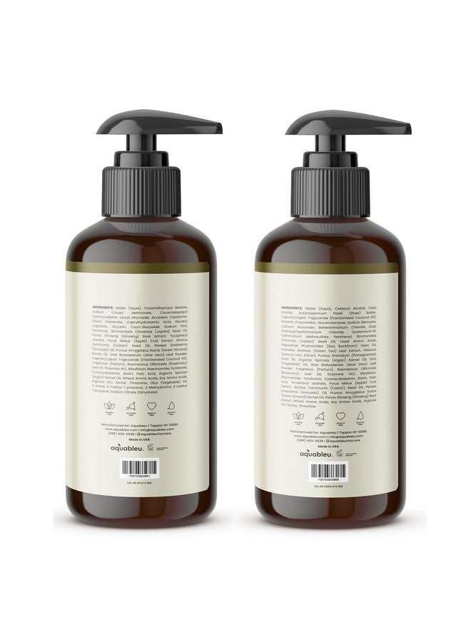 Aquableu Advanced Therapy Anti-Thinning Rosemary Oil Shampoo & Conditioner Set - Infused With 14 All-Natural Ingredients For Volume, Strength, Thickness, And Dullness Reduction (16Oz) - Image 2