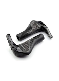 Rockbros Mtb Bicycle Grips Horns Shofar Vice Handlebar Grips Cycling Shockproof Dust-Proof Bike Grips Rubber Bilateral Locked  - Image 1