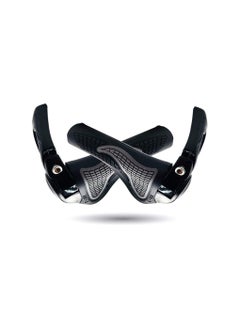 Rockbros Mtb Bicycle Grips Horns Shofar Vice Handlebar Grips Cycling Shockproof Dust-Proof Bike Grips Rubber Bilateral Locked  - Image 2