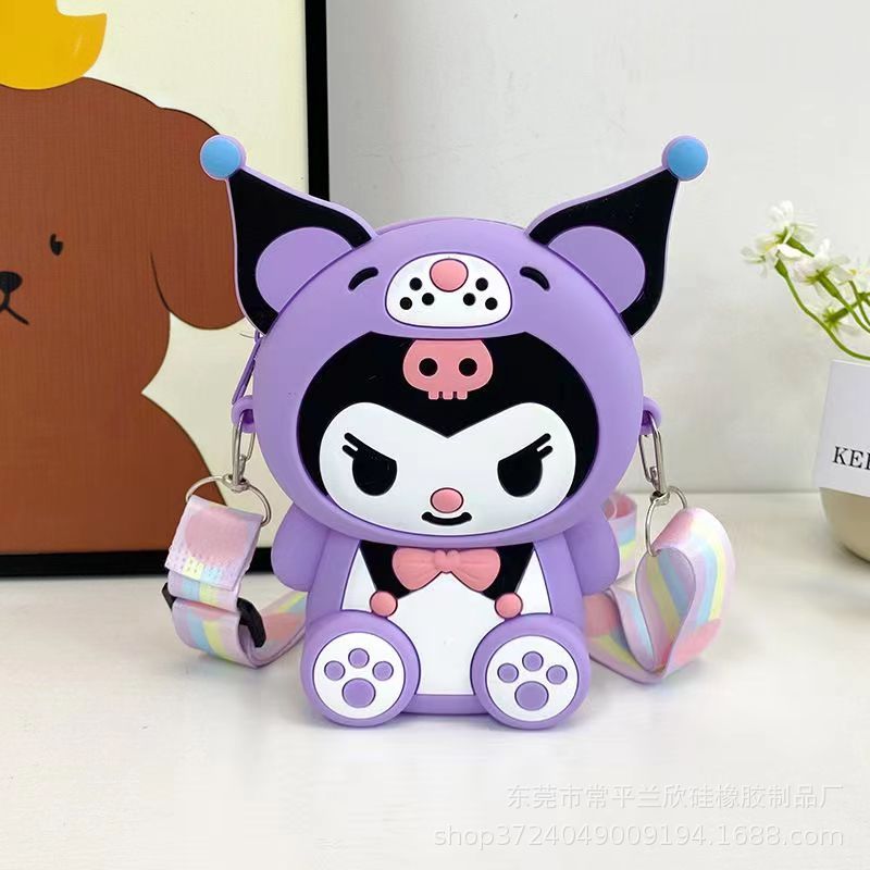 Cute Kidsren'S Silicone Bag Kuromi Cross-Body Coin Purse Clothing Trendyy Girls Shoulder Bag Cartoon Princess Bag - Image 2