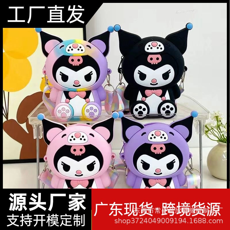 Cute Kidsren'S Silicone Bag Kuromi Cross-Body Coin Purse Clothing Trendyy Girls Shoulder Bag Cartoon Princess Bag - Image 1